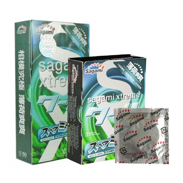 Bao Cao Su Sagami Xtreme Amino Gold Spearmint