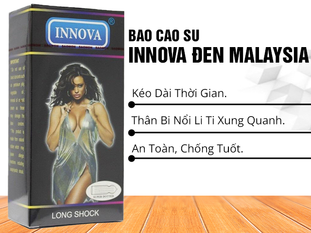 Bao Cao Su Innova Đen – Kéo Dài Thời Gian